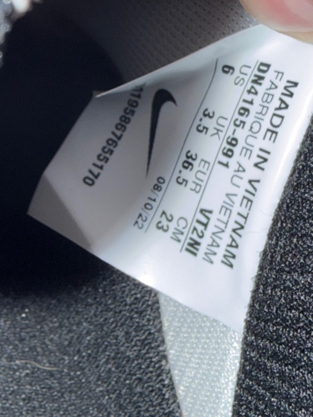 Nike Air Force 1 Sneakers — Black, Purple & White - Picture 5 of 5